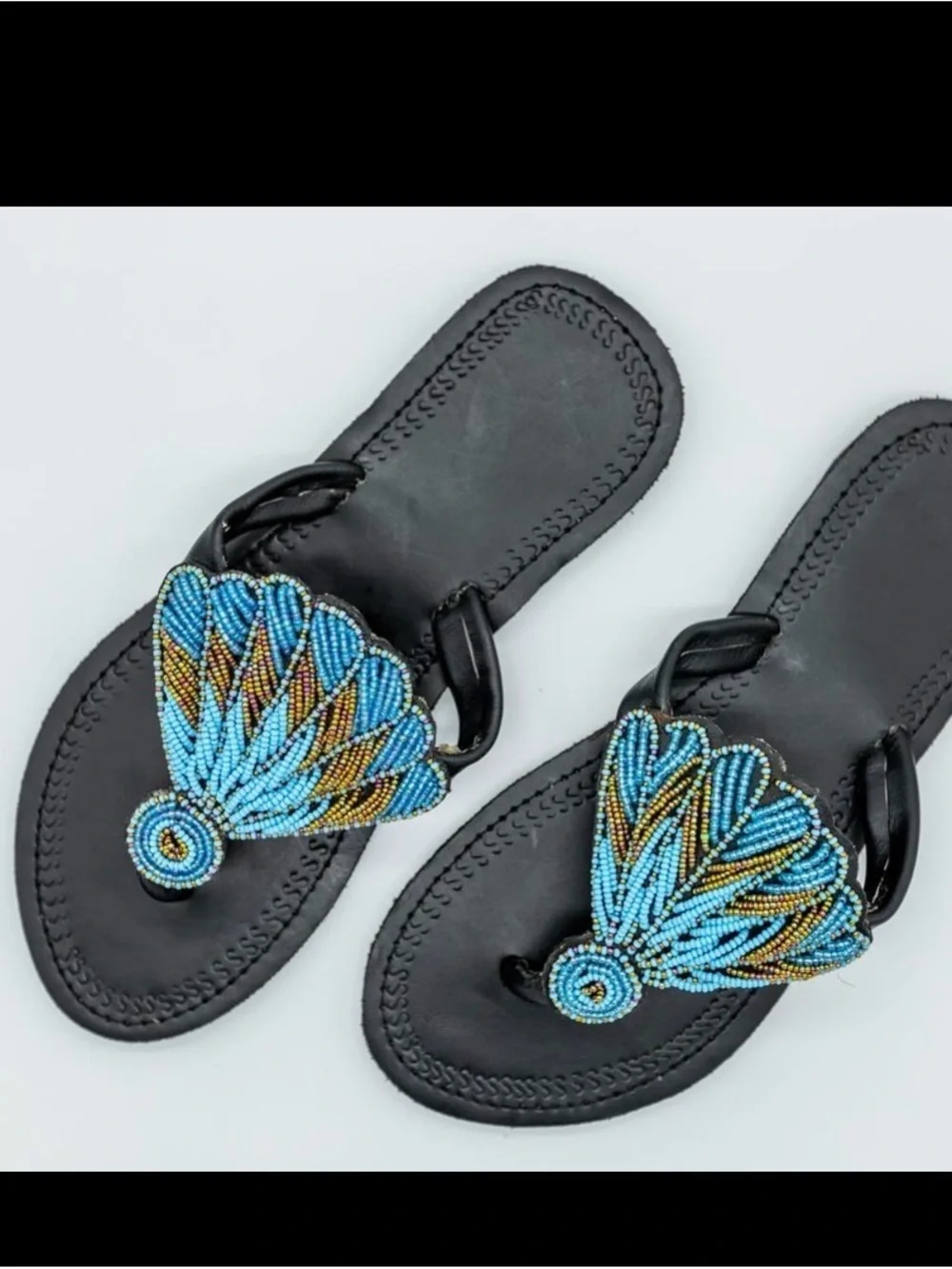 Wholesale Lot: About 68 Genuine-Leather Maasai Sandals